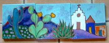 Ceramic tiles by Sherry Tolar